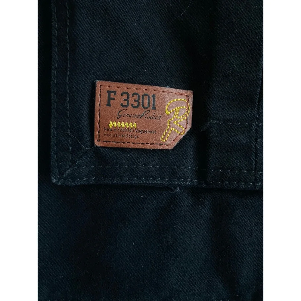 Now's Fashion Mens Utility Field Jacket GORPCORE Canvas Parka Size XL Black